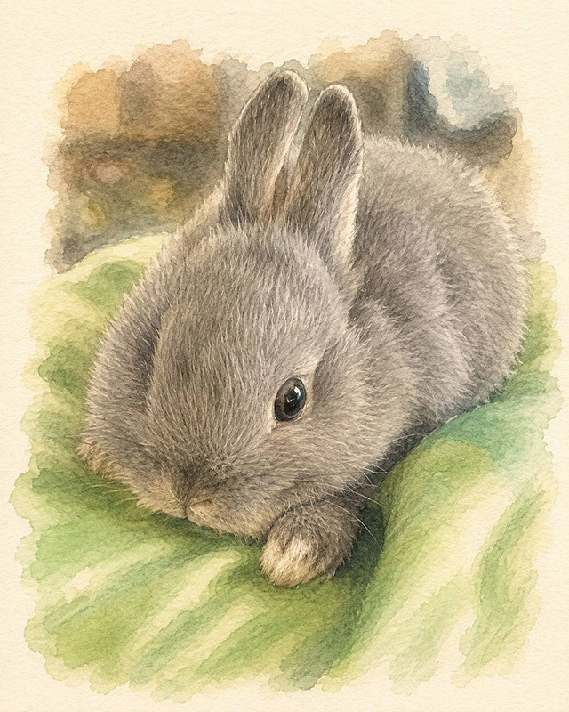 ラパンの家うさぎ：ふく